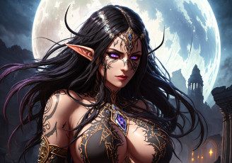 Картинка 3д+графика эльфы+ elves нейросети графика нейроарт ai art нейронные сети рисунки нейро искусство