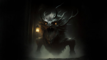 Картинка фэнтези демоны нейросети графика нейроарт ai art нейронные сети рисунки нейро искусство ужас