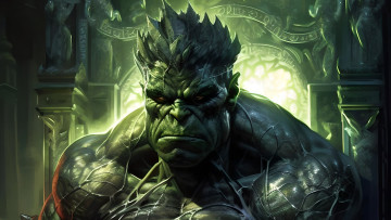 Картинка рисованное комиксы нейросети графика нейроарт ai art нейронные сети рисунки нейро искусство халк