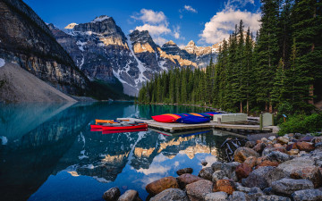 Картинка moraine+lake корабли лодки +шлюпки moraine lake