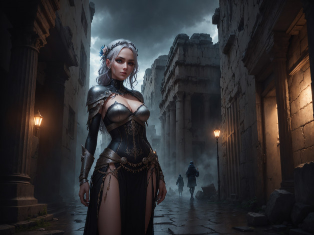 Обои картинки фото фэнтези, девушки, нейросети, графика, нейроарт, ai, art, нейронные, сети, рисунки, нейро, искусство, девушка