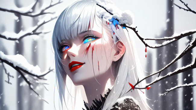 Обои картинки фото аниме, unknown,  другое , нейросети, графика, нейроарт, ai, art, нейронные, сети, рисунки, нейро, искусство