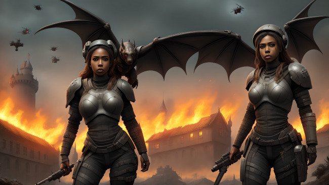 Обои картинки фото фэнтези, роботы,  киборги,  механизмы, нейросети, графика, нейроарт, ai, art, нейронные, сети, рисунки, нейро, искусство, робот