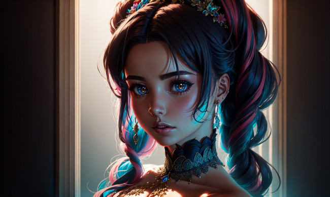 Обои картинки фото фэнтези, девушки, нейросети, графика, нейроарт, ai, art, нейронные, сети, рисунки, нейро, искусство