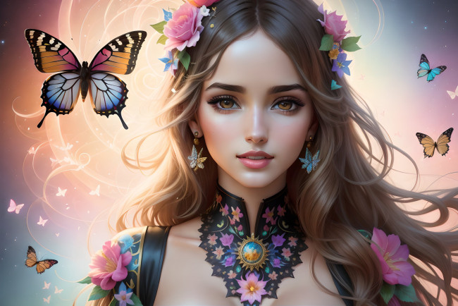 Обои картинки фото фэнтези, девушки, нейросети, графика, нейроарт, ai, art, нейронные, сети, рисунки, нейро, искусство