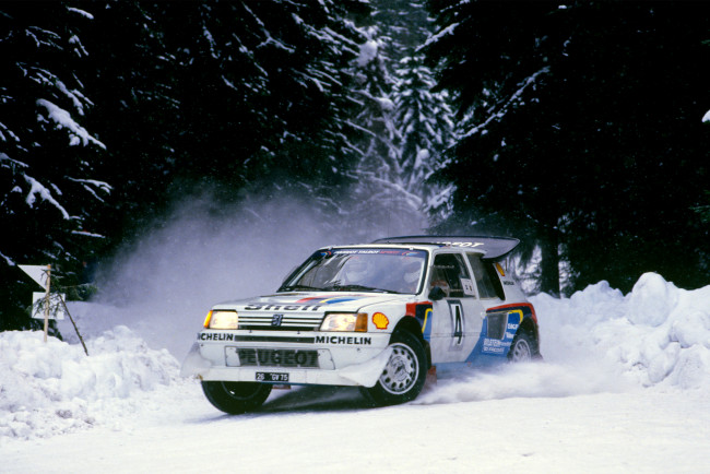 Обои картинки фото спорт, авторалли, peugeot, 205, t16, rally