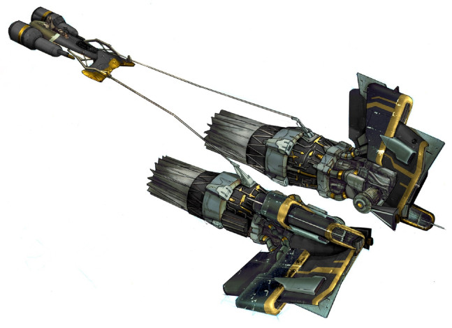 Обои картинки фото видео игры, star wars,  racer revenge, транспорт, летательный, аппарат