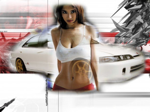 Картинка автомобили авто девушками