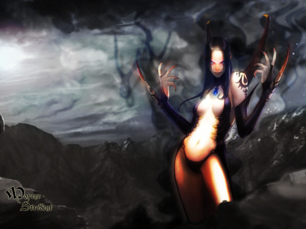 Обои картинки фото аниме, weapon, blood, technology