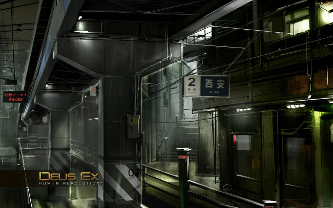 Обои картинки фото deus, ex, human, revolution, видео, игры