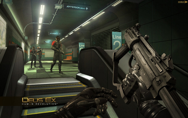 Обои картинки фото deus, ex, human, revolution, видео, игры