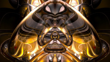 Картинка 3д графика fractal фракталы абстракция