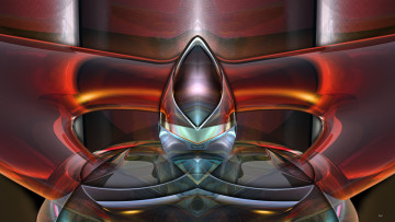 Картинка 3д графика fractal фракталы абстракция