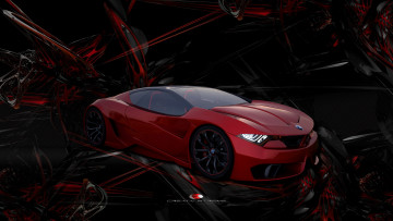 Картинка 3д графика modeling моделирование абстракция авто