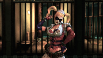 Картинка batman arkham asylum видео игры harley quinn