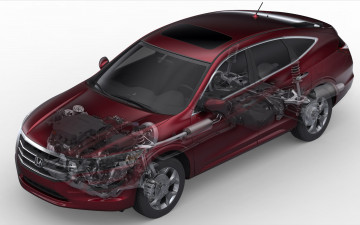 Картинка honda crosstour 2012 автомобили рентген