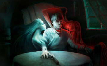 Картинка фэнтези призраки пистолет