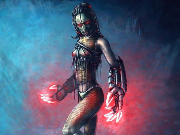 Обои картинки фото фэнтези, роботы, киборги, механизмы, когти