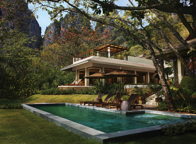 Обои картинки фото phranang, villa, остров, краби, таиланд, города, здания, дома, курорт, вилла, тропики