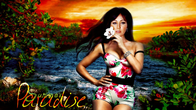 Обои картинки фото Shannen Doherty, девушки