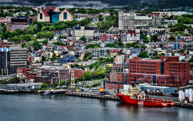 Обои картинки фото st, john`s, newfoundland, and, labrador, canada, корабли, порты, причалы, сент-джонс, ньюфаундленд, и, лабрадор, канада, порт, буксир