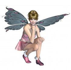 обоя 3д графика, эльфы , elves, эльфийка, взгляд, крылья, фон