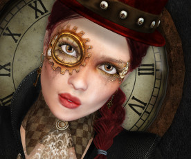 Картинка 3д+графика фантазия+ fantasy взгляд девушка