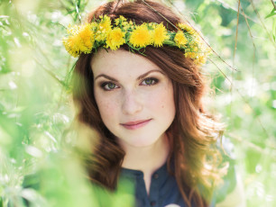 Картинка девушки -unsort+ лица +портреты венок