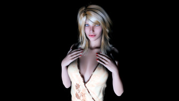 Картинка 3д+графика люди+ people взгляд девушка