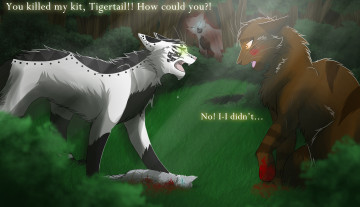 Картинка рисованные животные +сказочные +мифические кровь звери природа трава подстава драма