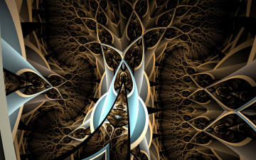 Картинка 3д+графика фракталы+ fractal цвета фон узор