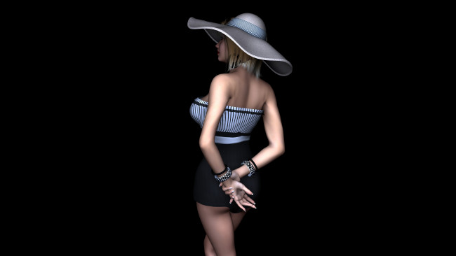 Обои картинки фото hudson, 3д графика, люди , people, взгляд, девушка