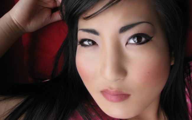 Обои картинки фото девушки, -unsort , лица,  портреты, лицо, улыбка, азиатка