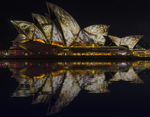 Картинка города сингапур+ сингапур ночь огни иллюминация узор цвет подсветка отражение город вода