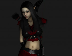 Картинка 3д+графика эльфы+ elves фон взгляд эльфийка