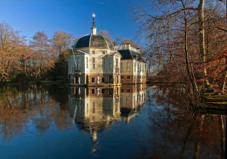 Картинка house+of+admiral+cornelis+tromp города -+здания +дома парк здание озеро