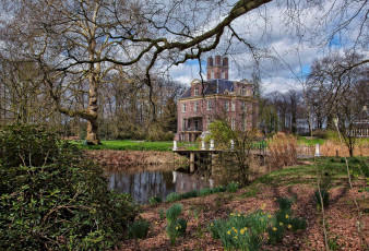 Картинка oldenaller города -+здания +дома особняк пруд лес