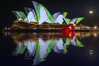 Картинка города сингапур+ сингапур ночь огни иллюминация узор цвет подсветка отражение город вода