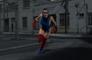 Картинка 3д+графика фантазия+ fantasy взгляд фон поза атака девушка