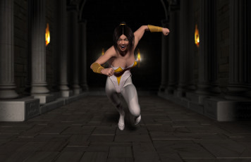 Картинка 3д+графика люди+ people буйство раздраженность фон взгляд девушка