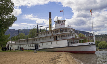 Картинка sicamous корабли пароходы пароход колесный