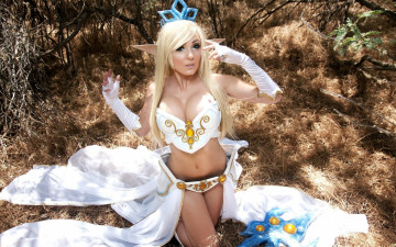 Картинка девушки -unsort+ креатив грудь cosplay блондинка модель девушка jessica nigri костюм