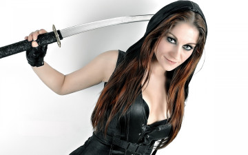 Картинка девушки -unsort+ креатив катана фон sucker punch запрещённый приём косплей девушка