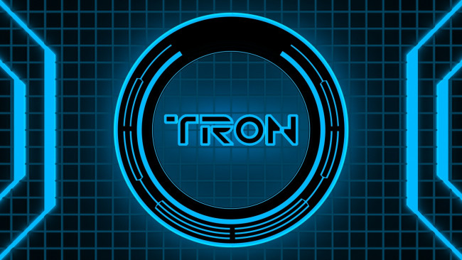 Обои картинки фото кино фильмы, tron legacy, фон, логотип