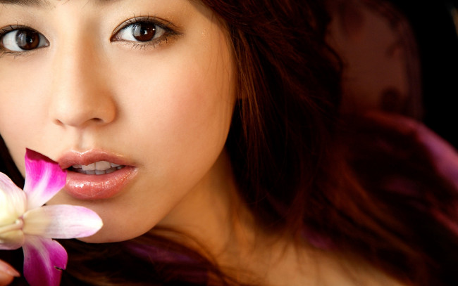 Обои картинки фото девушки, -unsort , лица,  портреты, азиатка, девушка, лицо, портрет