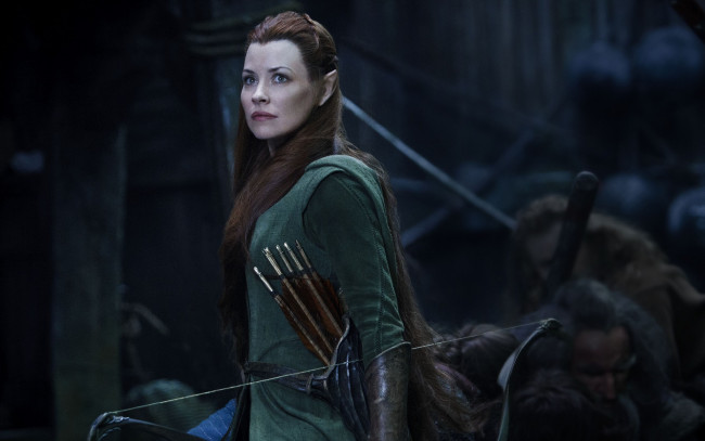 Обои картинки фото кино фильмы, the hobbit,  the battle of the five armies, tauriel, evangeline, lilly, 2014, film