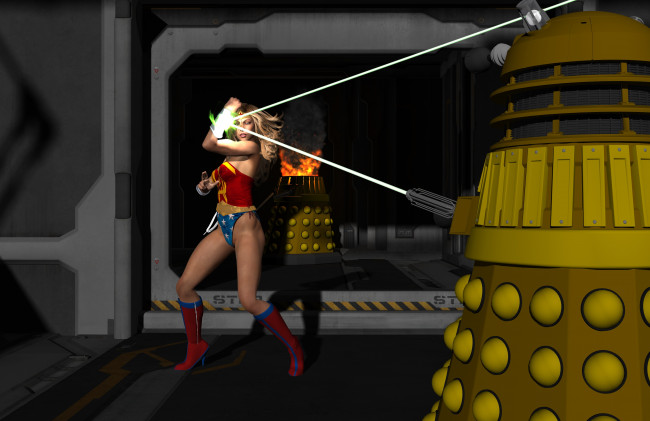 Обои картинки фото 3д графика, фантазия , fantasy, взгляд, девушка, фон, андроид