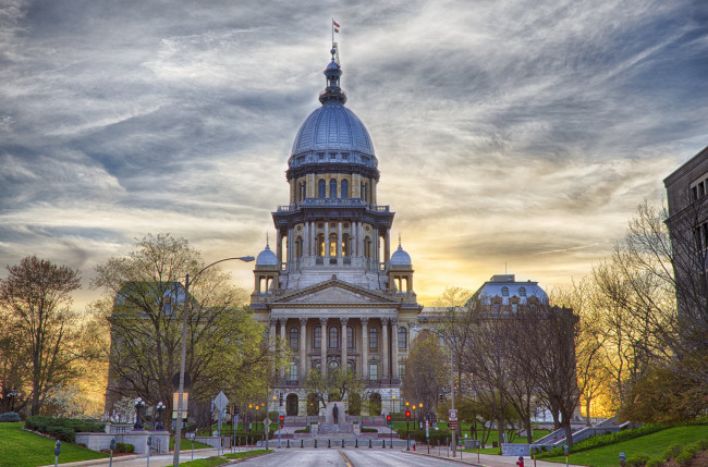 Обои картинки фото illinois capitol building, города, - другое, учреждение, правительственное