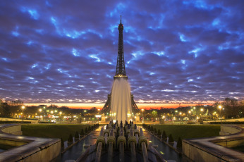 Картинка города париж+ франция башня