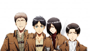 Картинка аниме shingeki+no+kyojin атака титанов